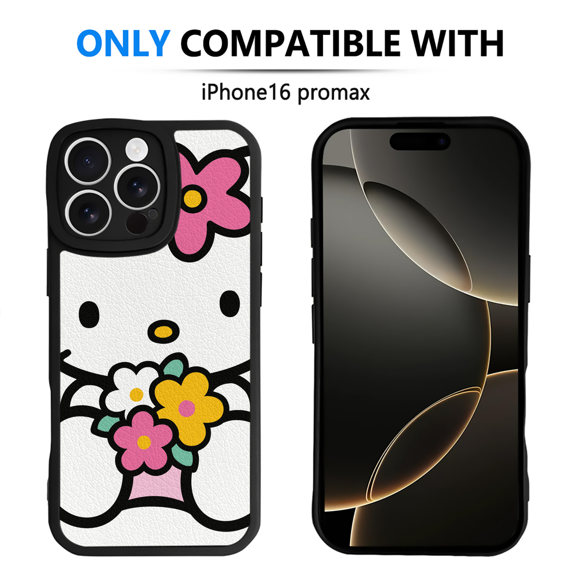 （画像用） Hello Kitty ハローキティ 【iPhone 16シリーズ対応】シリコンスマホケース（レザー調） 材質：シリコン